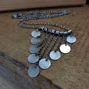 Naszyjnik - blaszki na łańcuszku