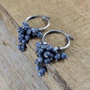 Kolczyki - koła z koralem II