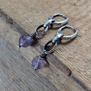Kolczyki z ametystu