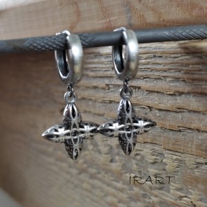 Kolczyki - ążurowe kwiatki