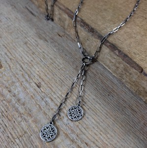 Wisiorek - ażurowe blaszki