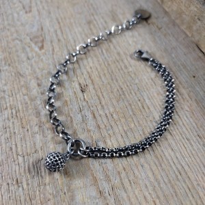 Bransoletka z zawieszką - Przepatana kula