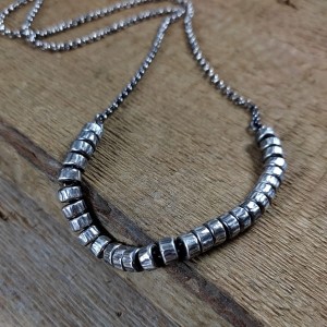 Naszyjnik - gniecione oponki