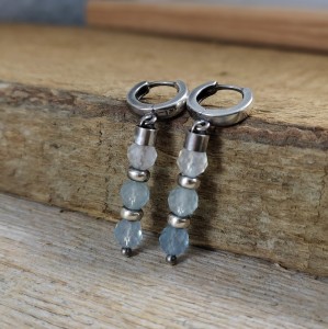 Kolczyki z akwamarynu