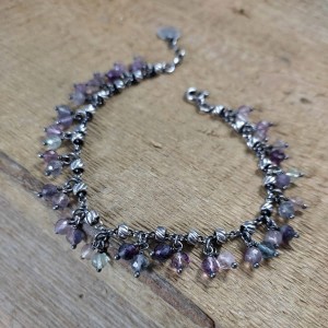 Bransoletka - zawieszki fluorytu