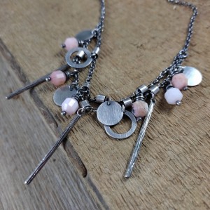 Naszyjnik - zawieszki z opalu peruwiańskiego