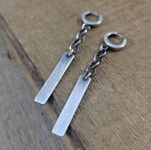 Prostokątne blaszki - kolczyki II