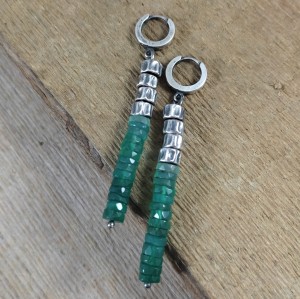 Kolczyki - surowy onyks